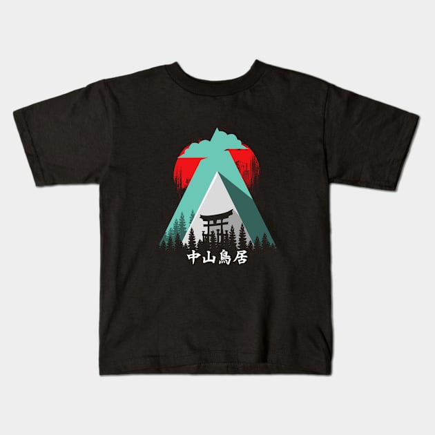 Torii Kids T-Shirt by siddick49